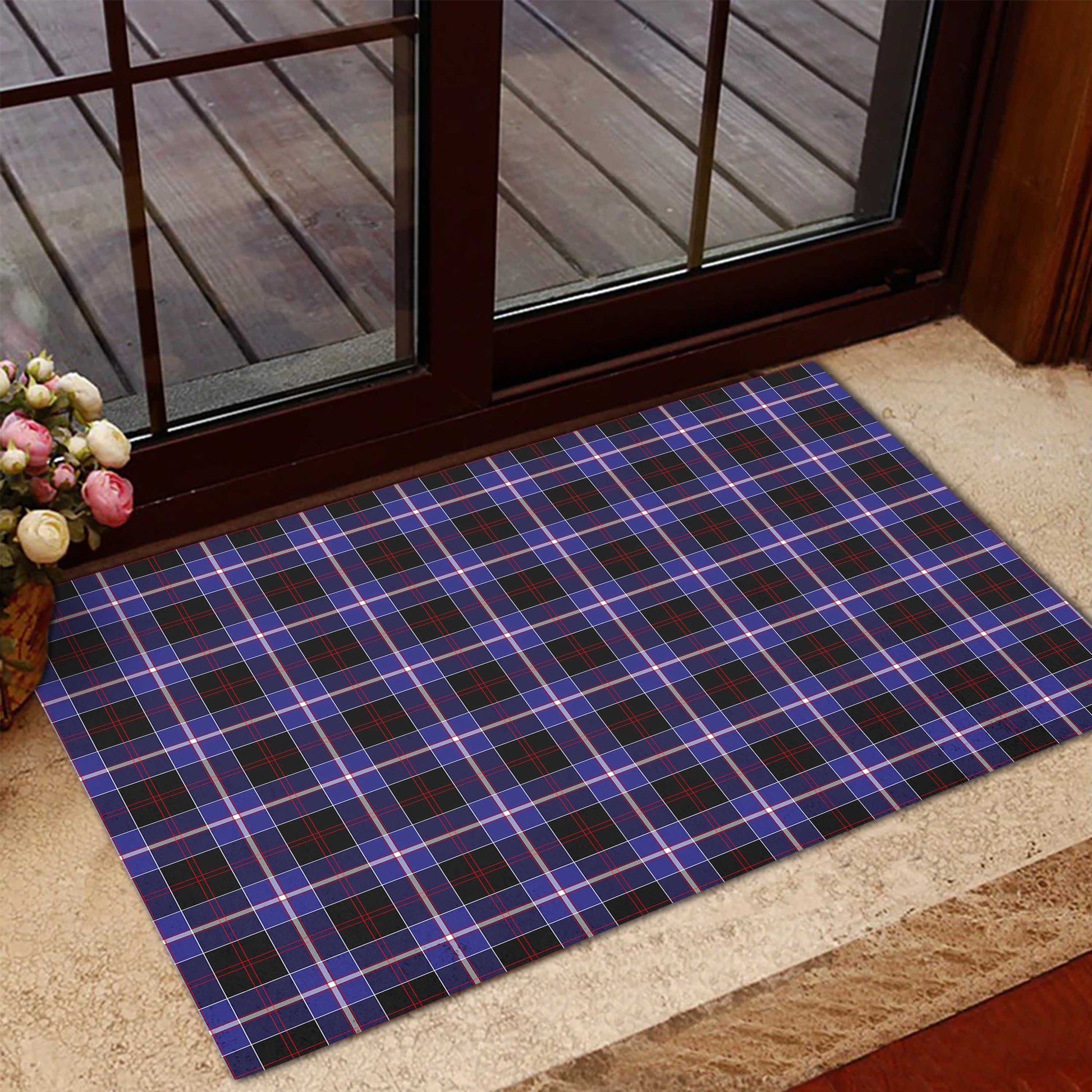 Dunlop Modern Tartan Door Mat - Tartanvibesclothing