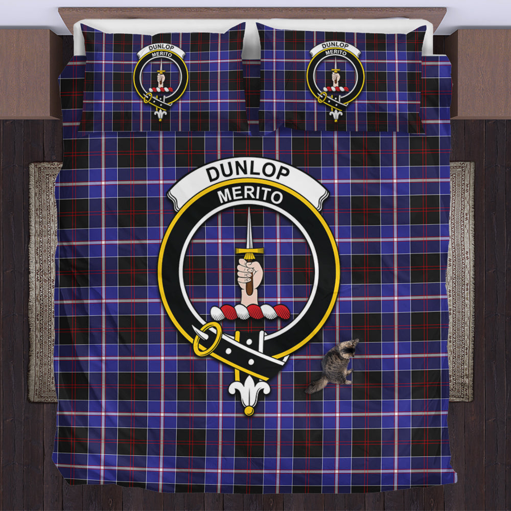 dunlop-modern-tartan-bedding-set-with-family-crest