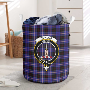 Dunlop Modern Tartan Laundry Basket with Family Crest