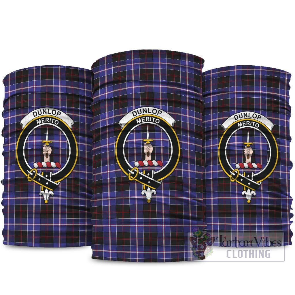 Dunlop Modern Tartan Neck Gaiters, Tartan Bandanas, Tartan Head Band with Family Crest