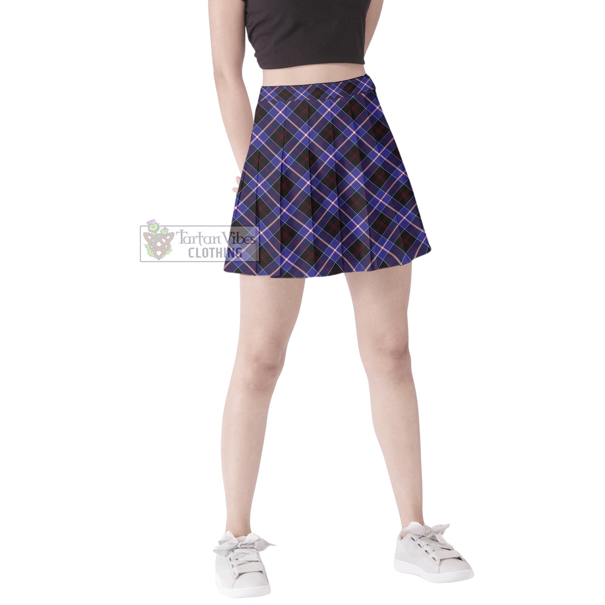 Tartan Vibes Clothing Dunlop Modern Tartan Women's Plated Mini Skirt