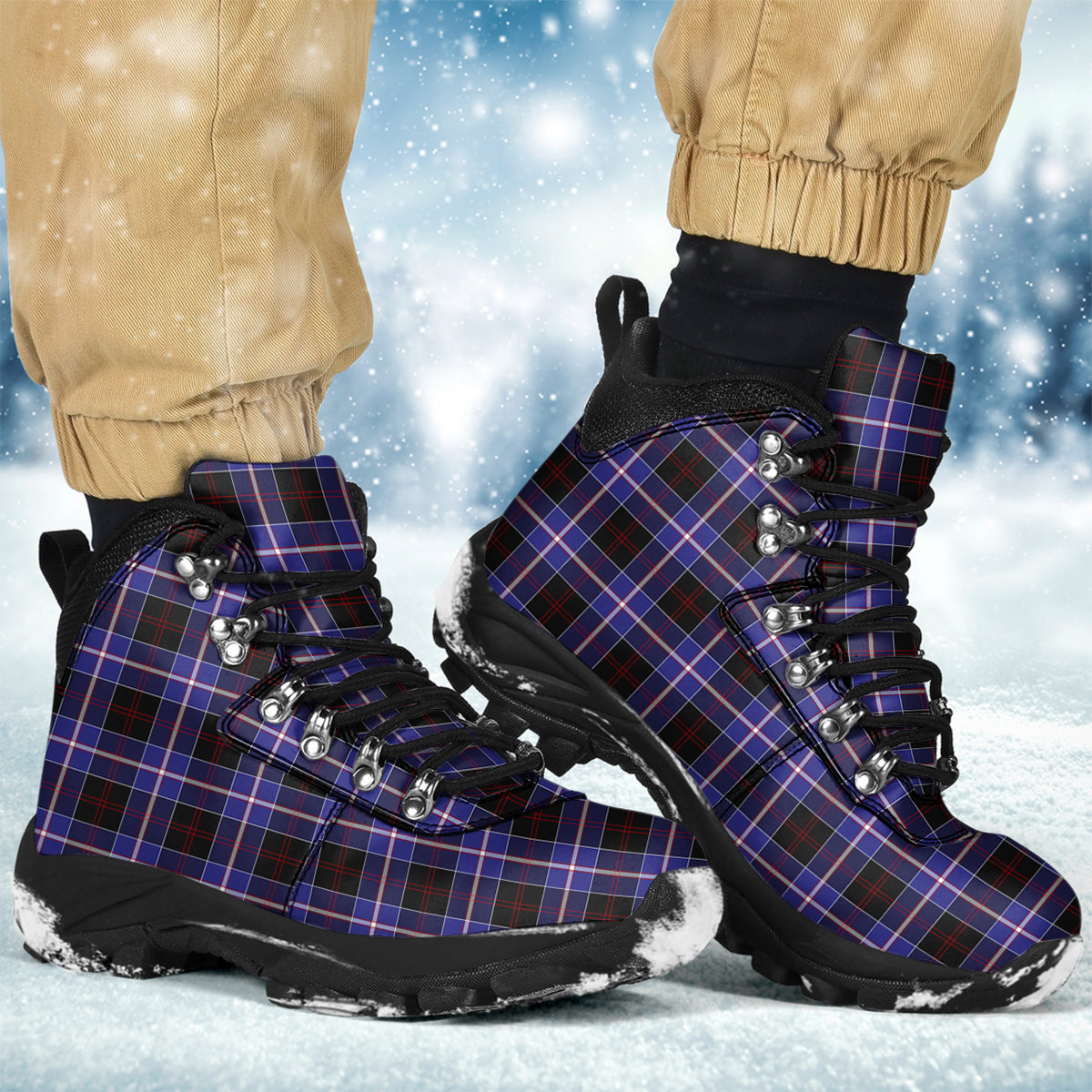 Dunlop Modern Tartan Alpine Boots - Tartanvibesclothing