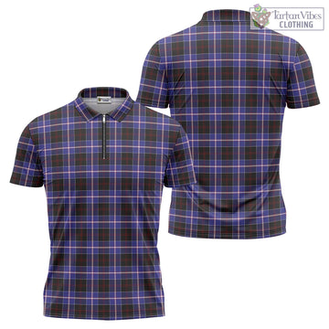 Dunlop Modern Tartan Zipper Polo Shirt