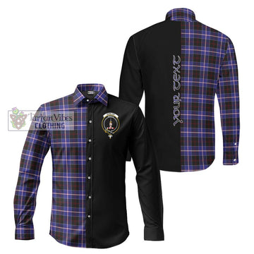 Dunlop Modern Tartan Long Sleeve Button Shirt with Family Crest and Half Of Me Style