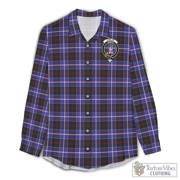 Dunlop Modern Tartan Women's Casual Shirt with Family Crest