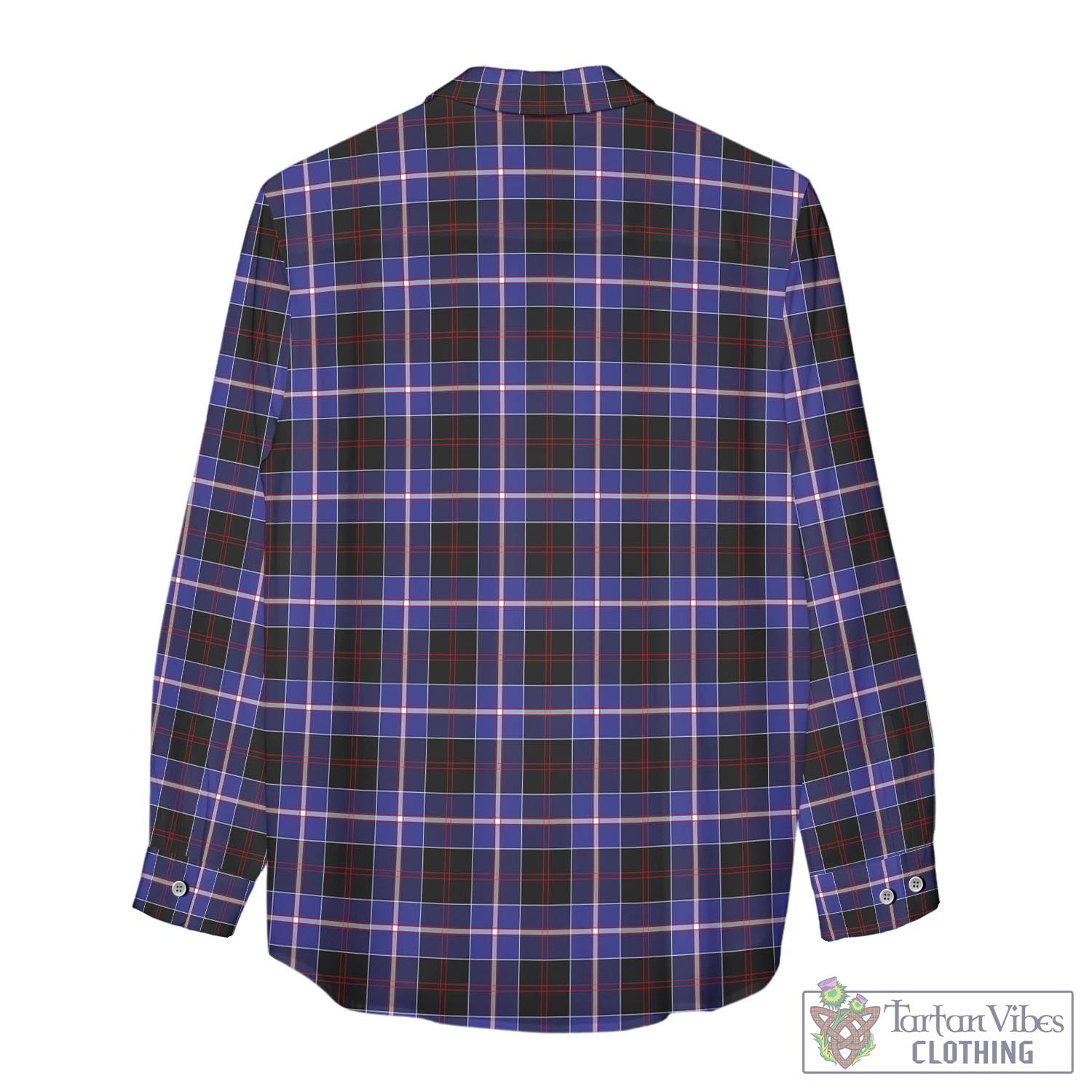 Tartan Vibes Clothing Dunlop Modern Tartan Womens Casual Shirt with Family Crest