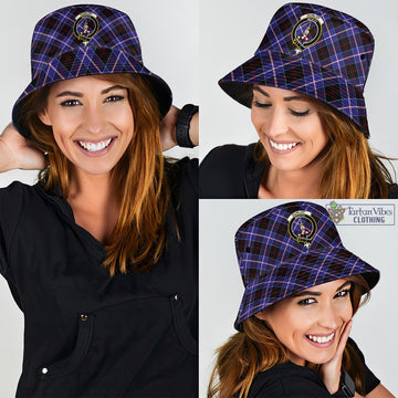 Dunlop Modern Tartan Bucket Hat with Family Crest