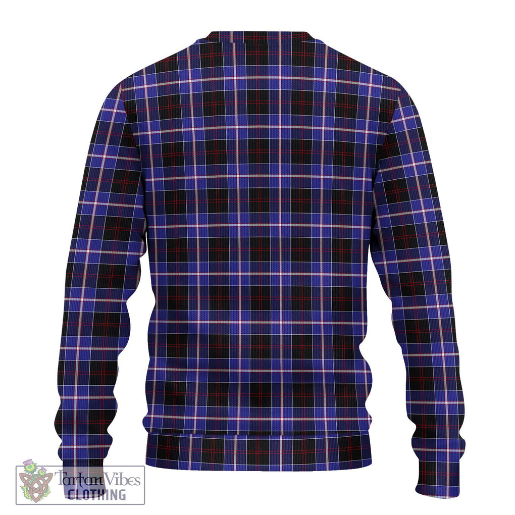 Dunlop Modern Tartan Knitted Sweater with Family Crest DNA In Me Style - Tartanvibesclothing Shop