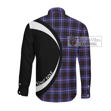 Dunlop Modern Tartan Long Sleeve Button Up with Family Crest Circle Style