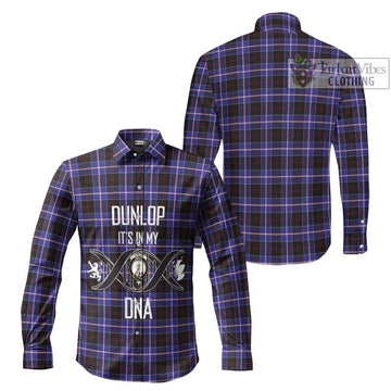 Dunlop Modern Tartan Long Sleeve Button Shirt with Family Crest DNA In Me Style