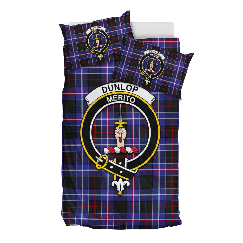 dunlop-modern-tartan-bedding-set-with-family-crest