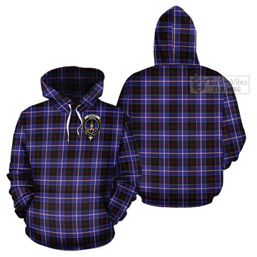 Dunlop Modern Tartan Cotton Hoodie with Family Crest