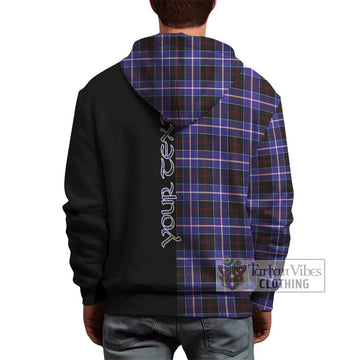 Dunlop Modern Tartan Hoodie with Family Crest and Half Of Me Style