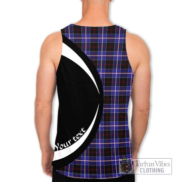 Dunlop Modern Tartan Men's Tank Top with Family Crest Circle Style