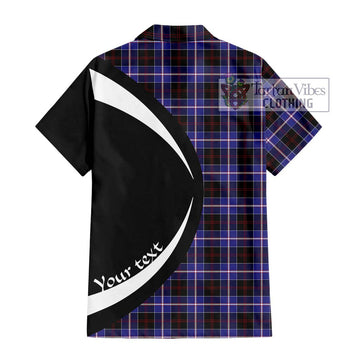 Dunlop Modern Tartan Short Sleeve Button Up with Family Crest Circle Style