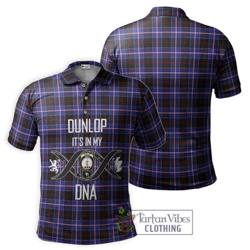 Dunlop Modern Tartan Polo Shirt with Family Crest DNA In Me Style