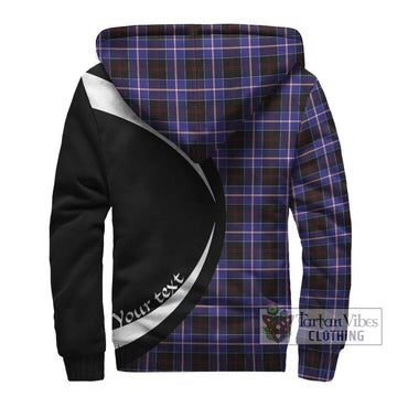 Dunlop Modern Tartan Sherpa Hoodie with Family Crest Circle Style