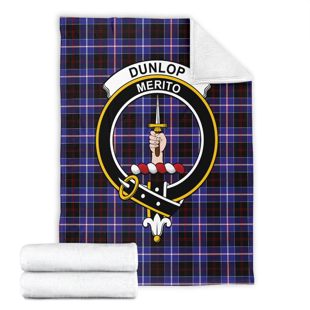 dunlop-modern-tartab-blanket-with-family-crest