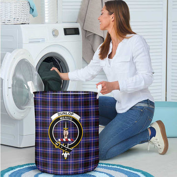 Dunlop Modern Tartan Laundry Basket with Family Crest