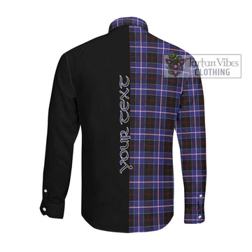 Dunlop Modern Tartan Long Sleeve Button Shirt with Family Crest and Half Of Me Style