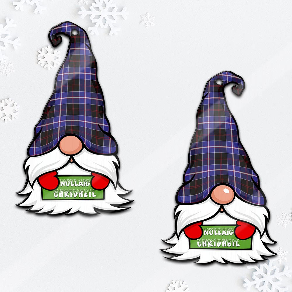 Dunlop Modern Gnome Christmas Ornament with His Tartan Christmas Hat Mica Ornament - Tartanvibesclothing