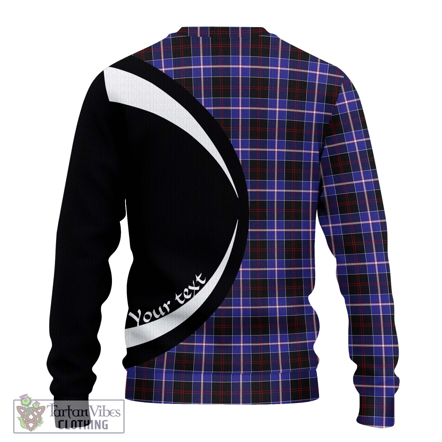 Dunlop Modern Tartan Ugly Sweater with Family Crest Circle Style - Tartan Vibes Clothing