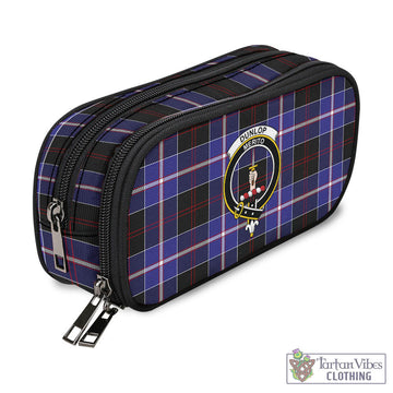 Dunlop Modern Tartan Pen and Pencil Case with Family Crest