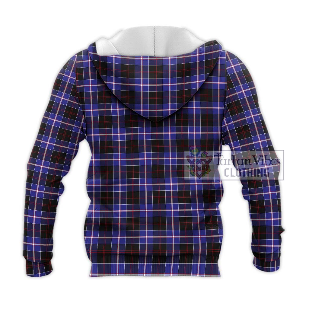 Tartan Vibes Clothing Dunlop Modern Tartan Knitted Hoodie with Family Crest DNA In Me Style