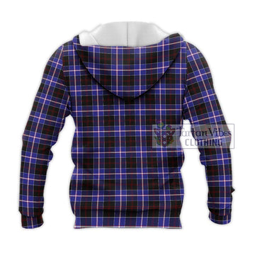 Dunlop Modern Tartan Knitted Hoodie with Family Crest DNA In Me Style