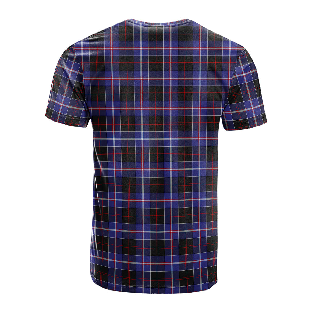 Dunlop Modern Tartan T-Shirt with Family Crest - Tartan Vibes Clothing