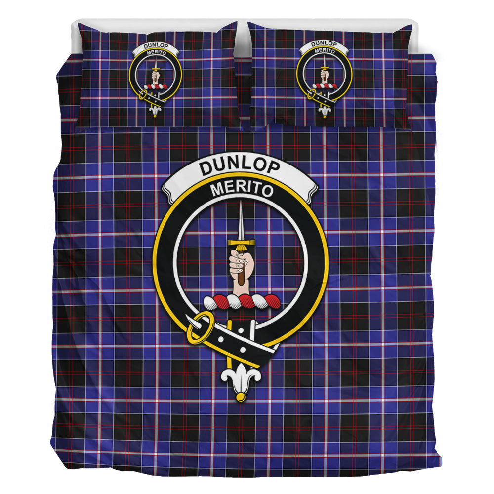 dunlop-modern-tartan-bedding-set-with-family-crest