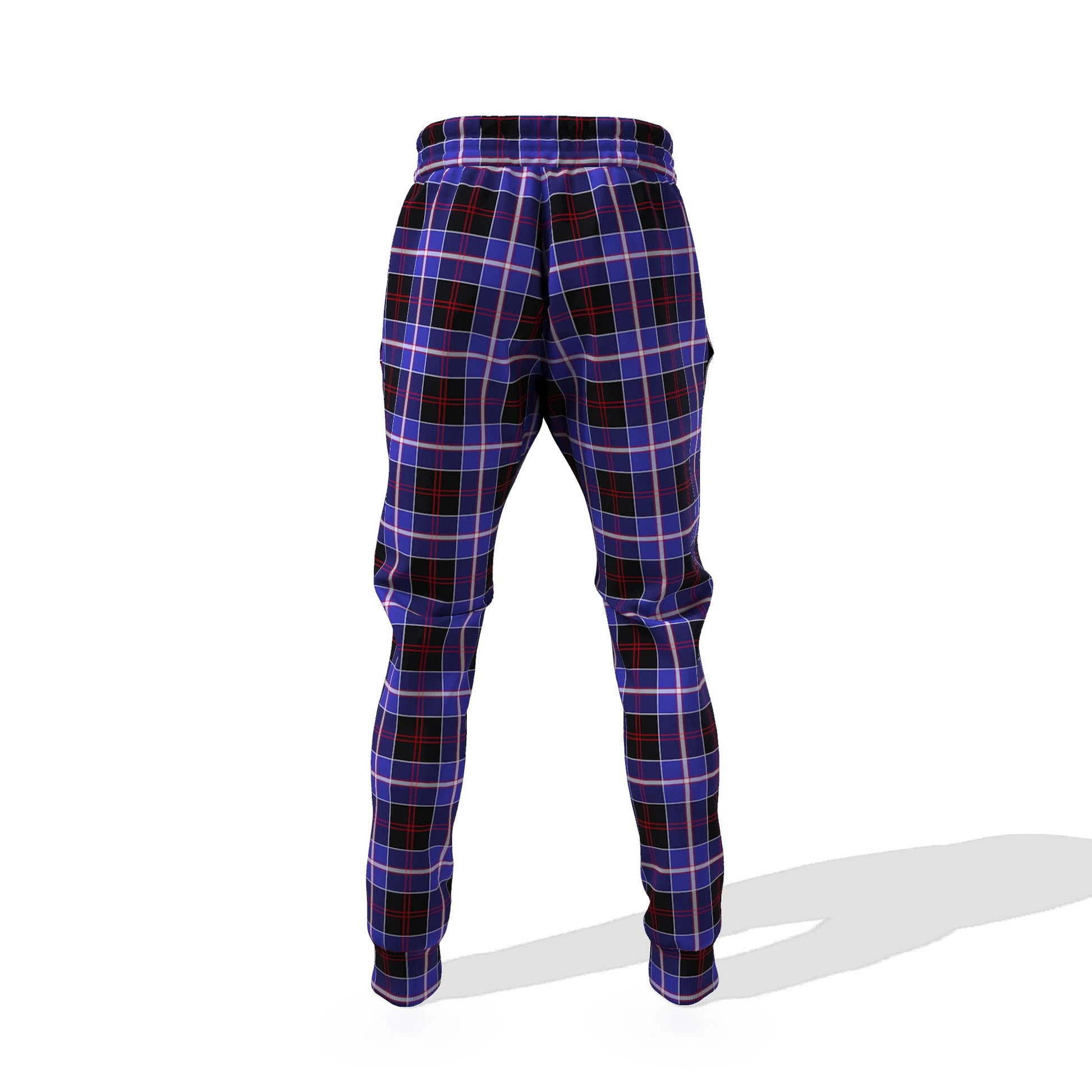 Dunlop Modern Tartan Joggers Pants with Family Crest - Tartanvibesclothing