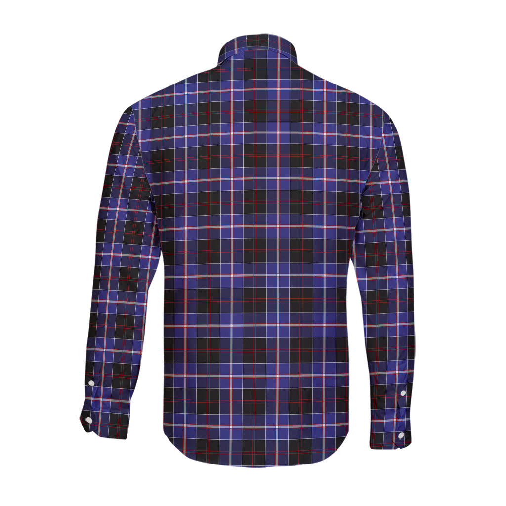 dunlop-modern-tartan-long-sleeve-button-up-shirt-with-family-crest