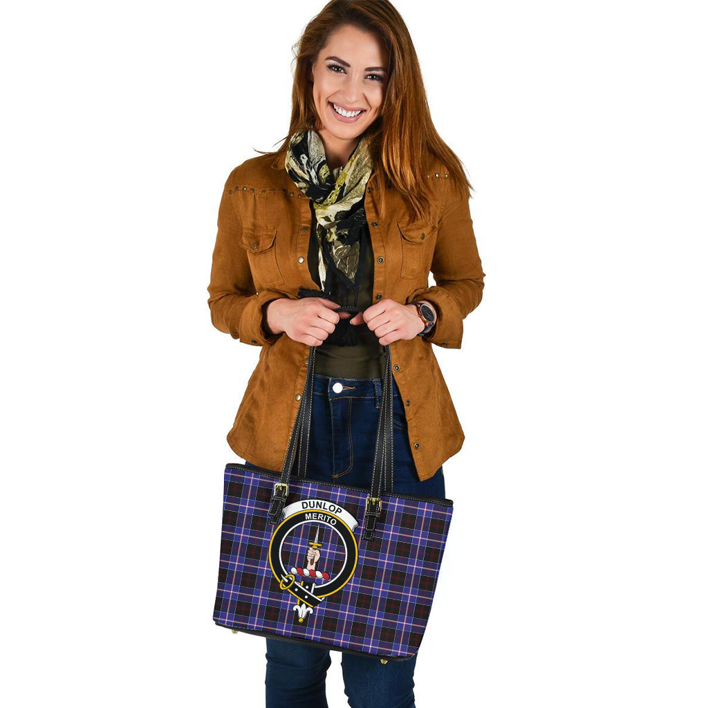 dunlop-modern-tartan-leather-tote-bag-with-family-crest