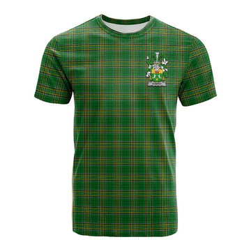 Dunphy Irish Clan Tartan Cotton T-shirt with Coat of Arms