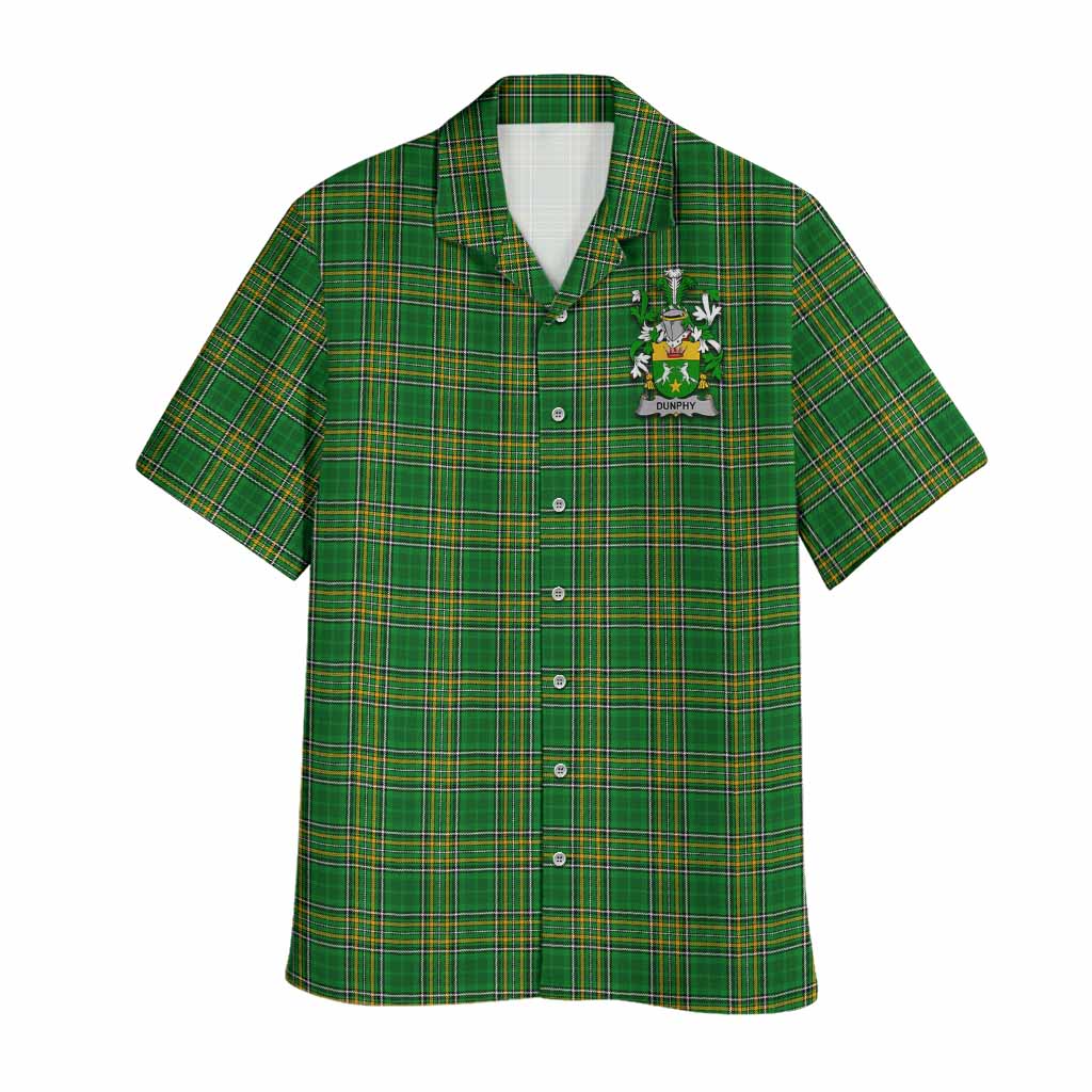 Dunphy Irish Clan Tartan Hawaiian Shirt with Coat of Arms Kid - Tartan Vibes Clothing