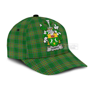 Dunphy Irish Clan Tartan Classic Cap with Coat of Arms