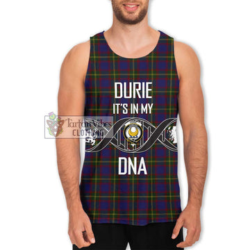 Durie Tartan Men's Tank Top with Family Crest DNA In Me Style