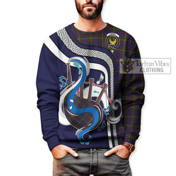 Durie Tartan Sweatshirt with Epic Bagpipe Style