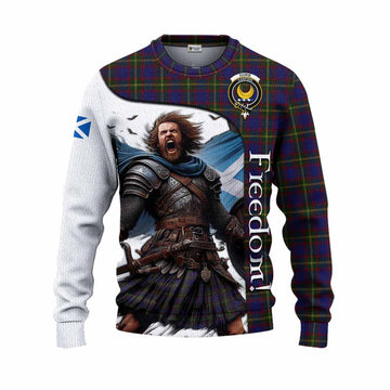 Durie Crest Tartan Knitted Sweater Inspired by the Freedom of Scottish Warrior