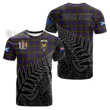 Durie Crest Tartan Cotton T-shirt with New Zealand Silver Fern Half Style