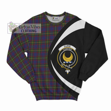 Durie Tartan Sweatshirt with Family Crest Circle Style