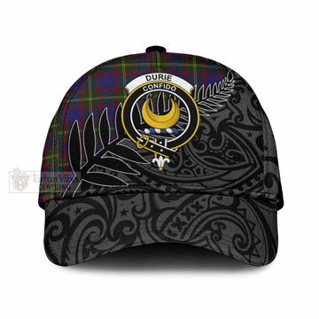 Durie Tartan Classic Cap with New Zealand Silver Fern Half Style