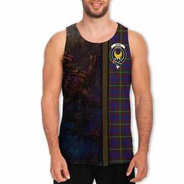Durie Tartan Family Crest Men's Tank Top Alba Gu Brath Be Brave Lion Ancient Style Men - Tartan Vibes Clothing