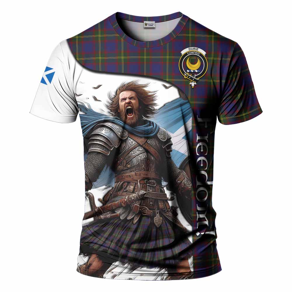 Durie Crest Tartan T-Shirt Inspired by the Freedom of Scottish Warrior