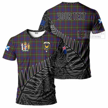 Durie Crest Tartan T-Shirt with New Zealand Silver Fern Half Style