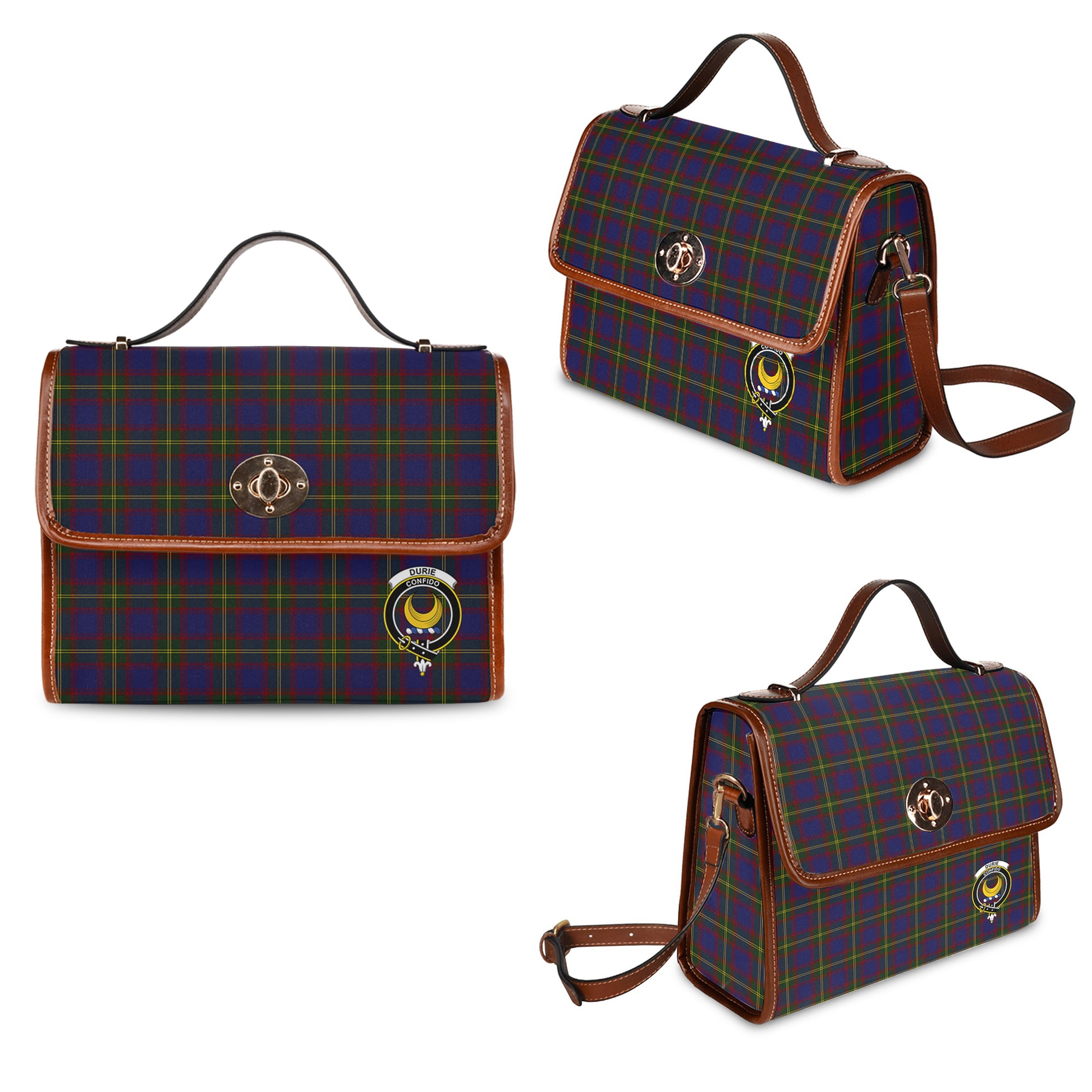 durie-tartan-leather-strap-waterproof-canvas-bag-with-family-crest