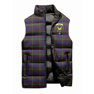 Durie Tartan Sleeveless Puffer Jacket with Family Crest