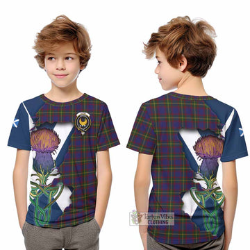 Durie Tartan Family Crest Kid T-Shirt Scottish Thistle Celtic Inspired - Tartan Vibes Clothing
