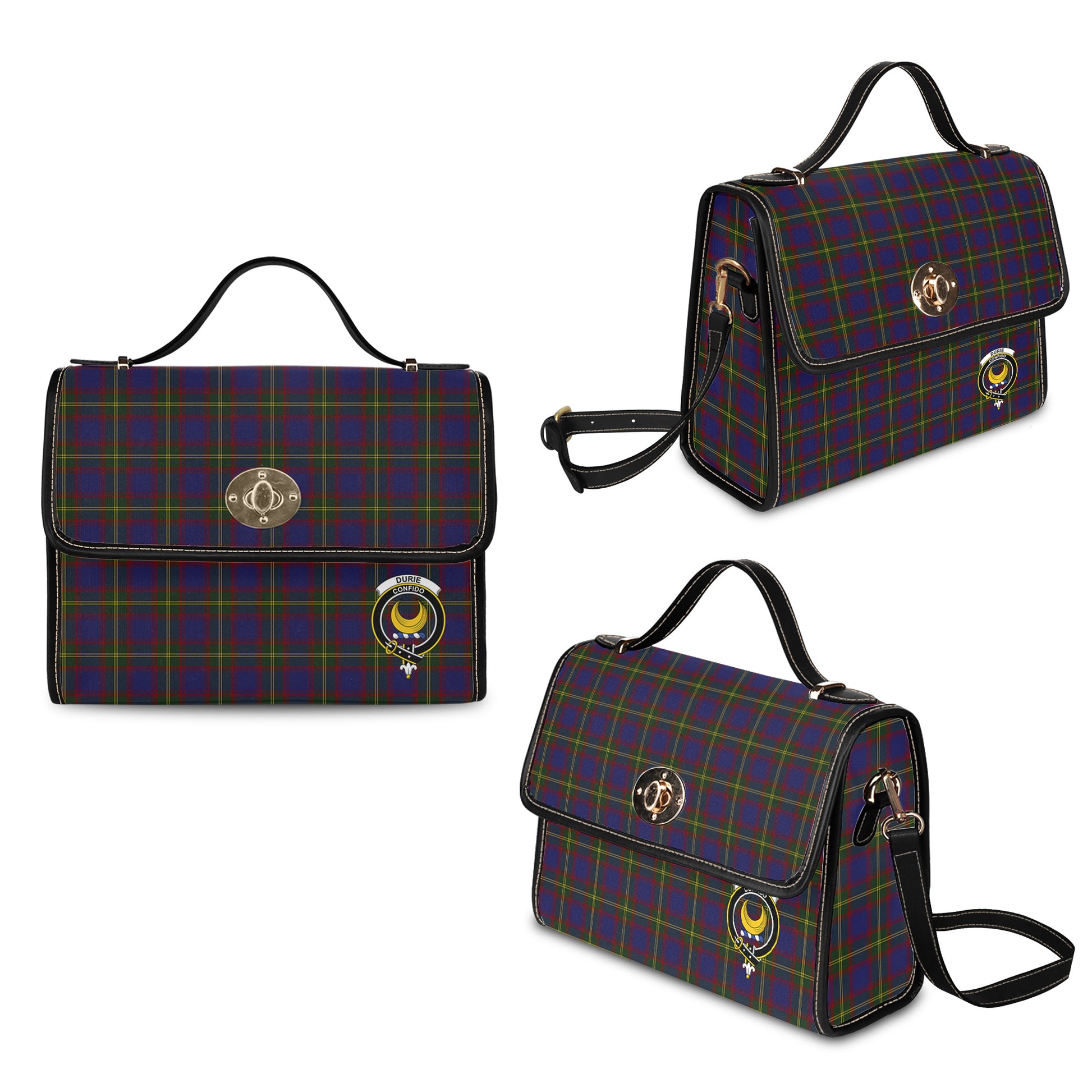 durie-tartan-leather-strap-waterproof-canvas-bag-with-family-crest